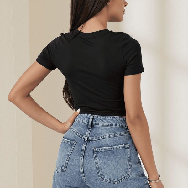 Short-Sleeve Bitcoin Crop Tops for Women (Made in USA) - Image 11