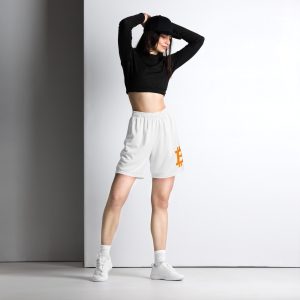 Unisex mesh Bitcoin logo shorts