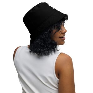 Reversible BW Bitcoin bucket hat