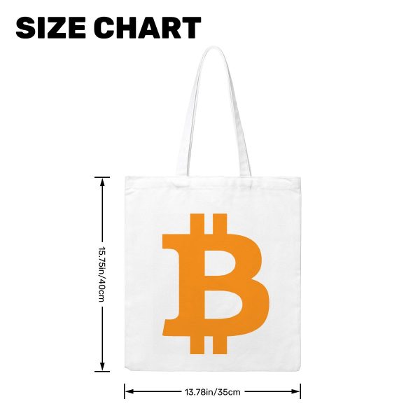 Bitcoin Canvas Tote Bag (Made in USA) - Image 2