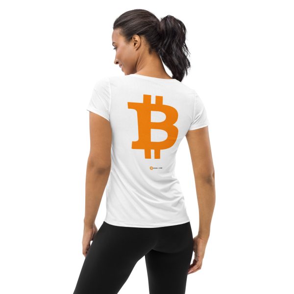 Women's Bitcoin Cat "Purr-fection" athletic t-shirt - Image 2